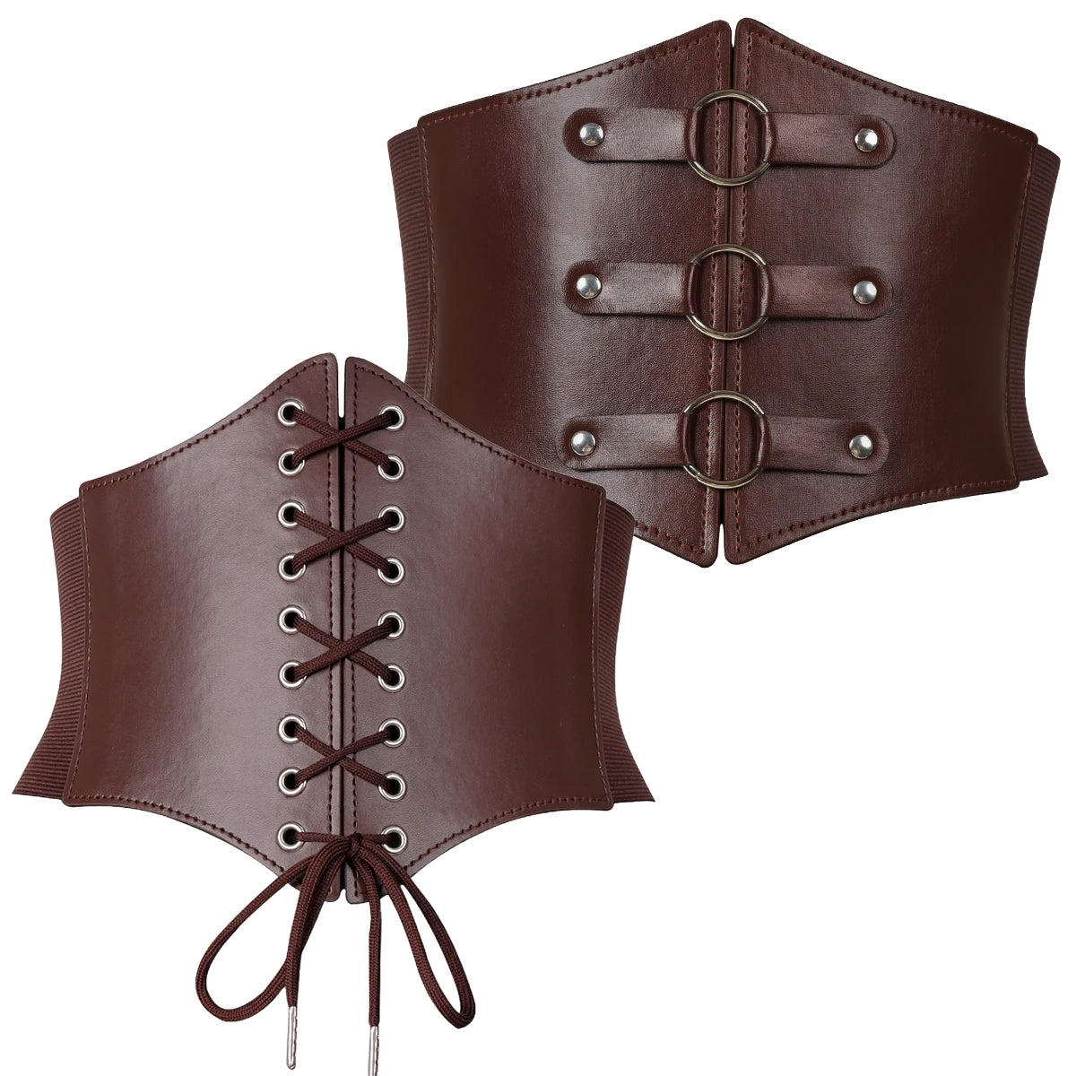 Corset Belt Bandage Super Wide Pu Leather Girdle Slimming Body Women Elastic High Waist Belts Versatile for Daily Bustier Corset