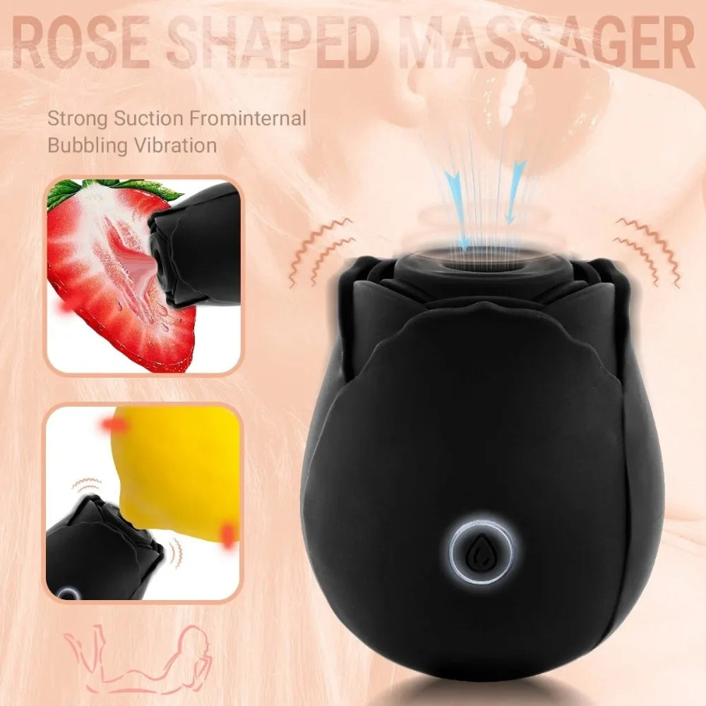 Clit Sucker Vibrator for Women Vagina G-Spot Vibrator Female Masturbator Clitoris Stimulator Adult Goods Rose Sex Toy for Women