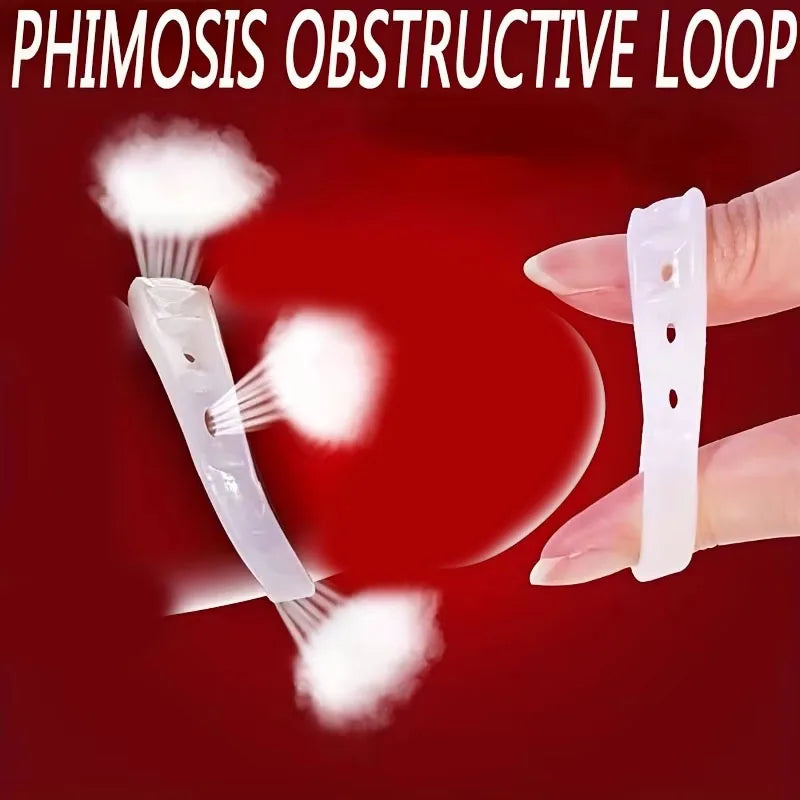 Soft Penis Ring Cock Rings for Men Two Piece Set for Daily Night Use Glans Exposed Enlargement Sleeve Sex Toys for Men Adult