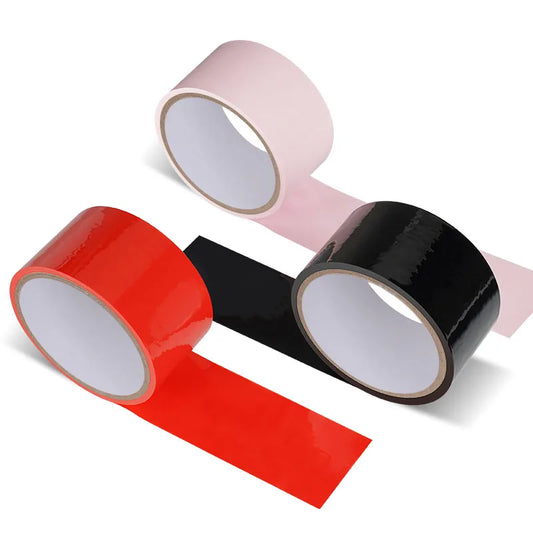 BDSM Bondage Tape PVC Inviscid Binding Tape Electrostatic Static Adsorption Duct Tape for BDSM & Adult Play Restraints
