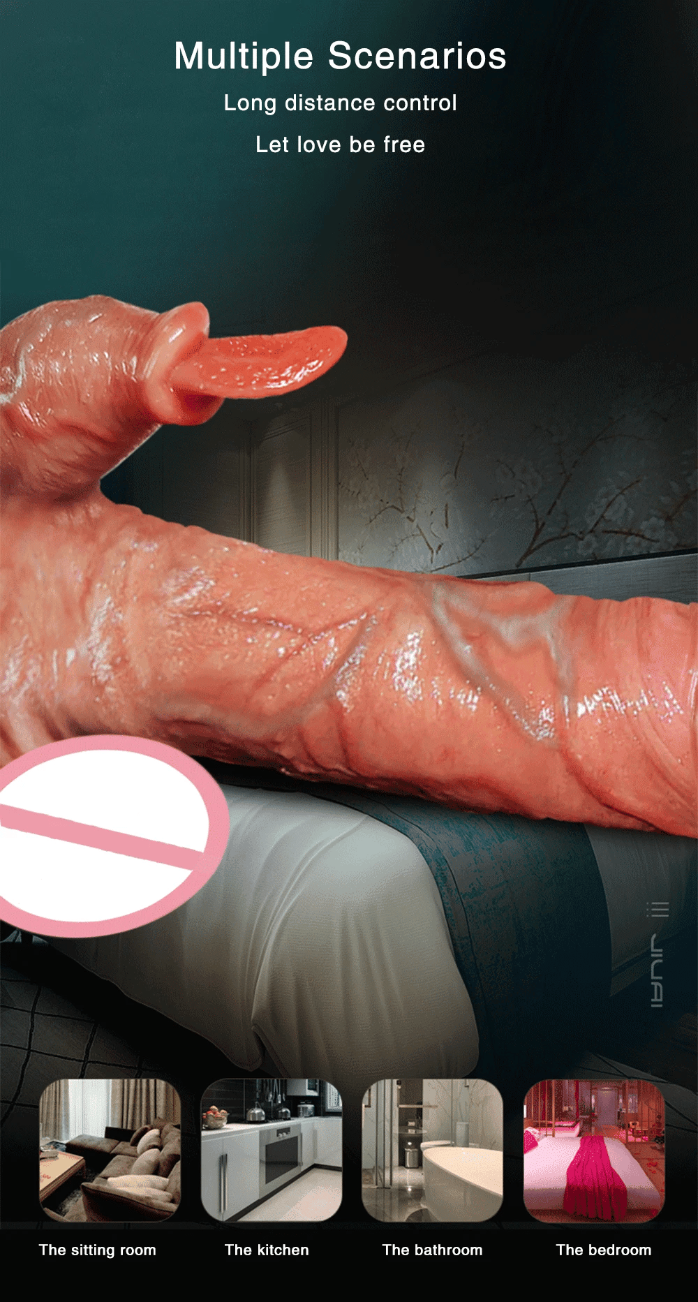 Remote Control Telescopic Rotation Realistic Dildo Vibrator Adult Sex Toys for Woman Big Penis Dick Vagina Female Masturbation