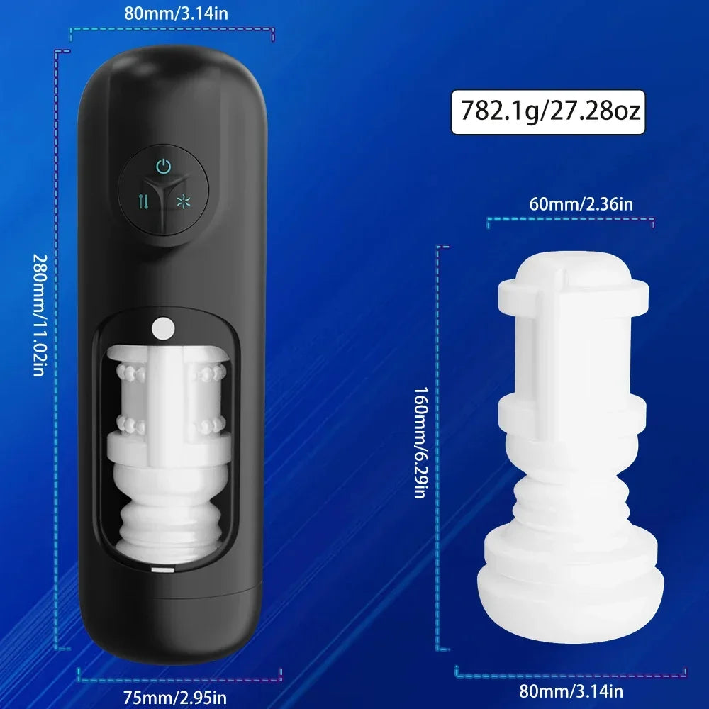 Male Masturbators Automatic Sucks Sex Machines 8 High-Speed Penis stamina Magnify Trainer Vagina Blowjob Adult Sex Toy for Men