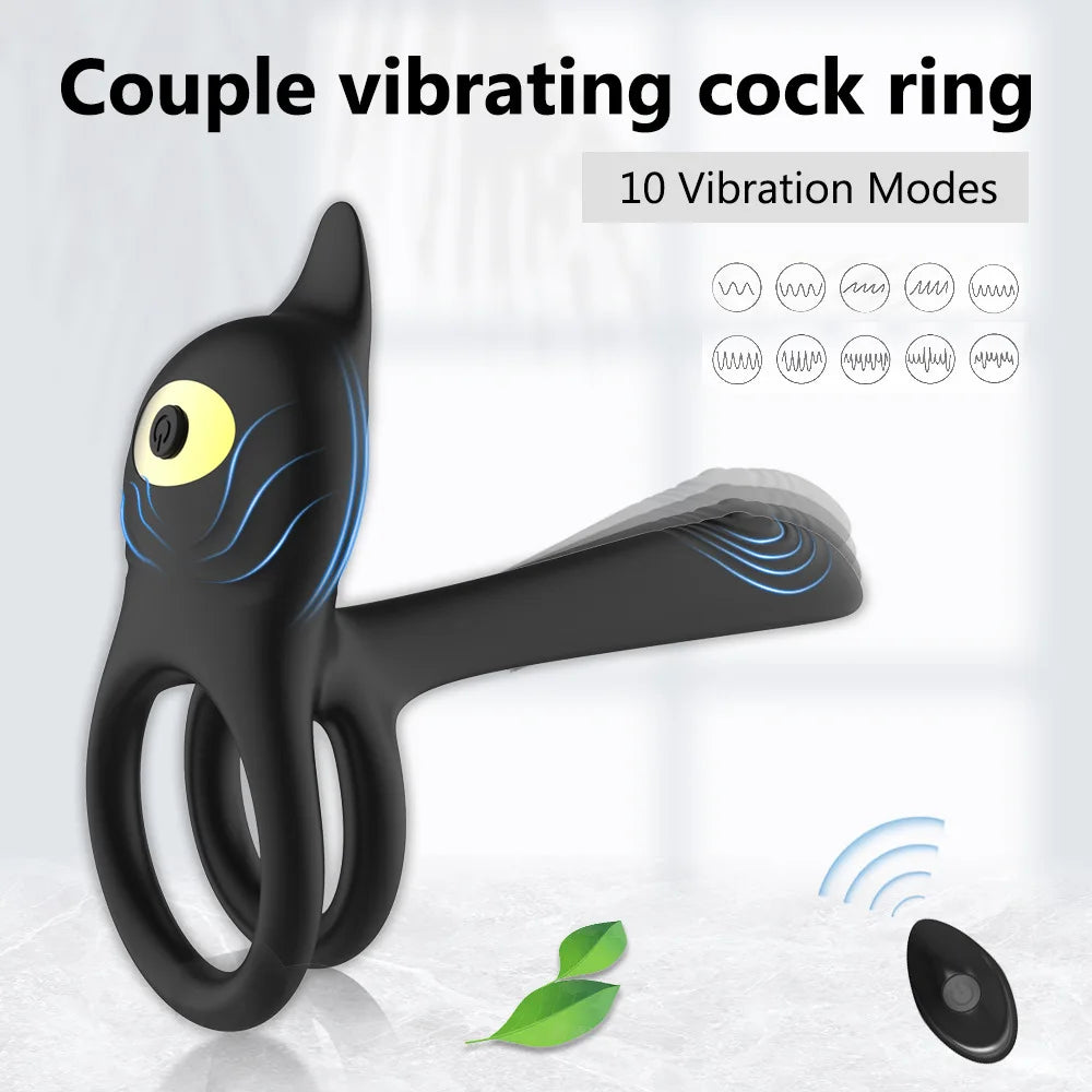 Male Penis Rings for Delay and Ejaculation Control Unisex Vibrating Penis Masturbator Cock Rings Adult Product Sex Toys for Men