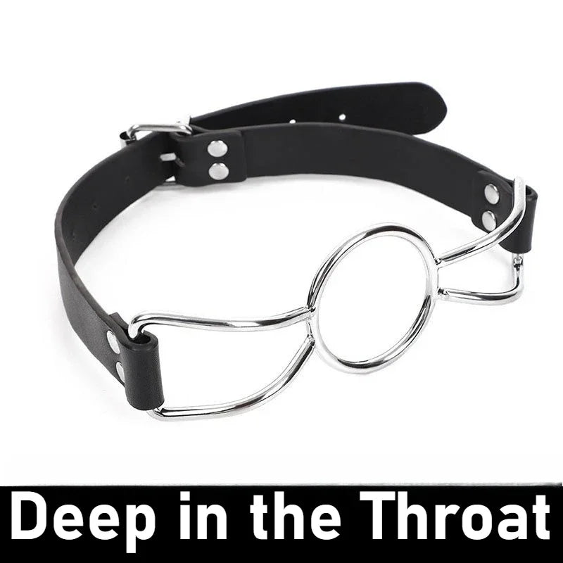 BDSM Ring Gags Open Mouth Adult Toy Bondage Restraints Couples Sex Game Erotic Accessories Oral Sex Toys 18