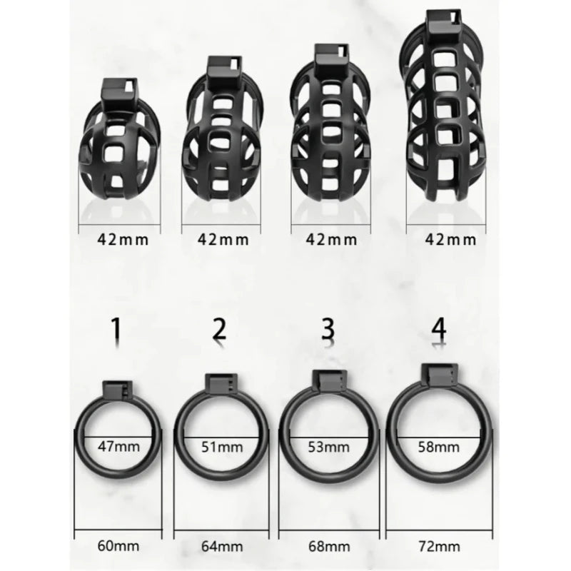 Bdsm Sexual Urethral Lock Restraint  Men's Chastity Lock Black Smooth SM Pornographic Men's Toy