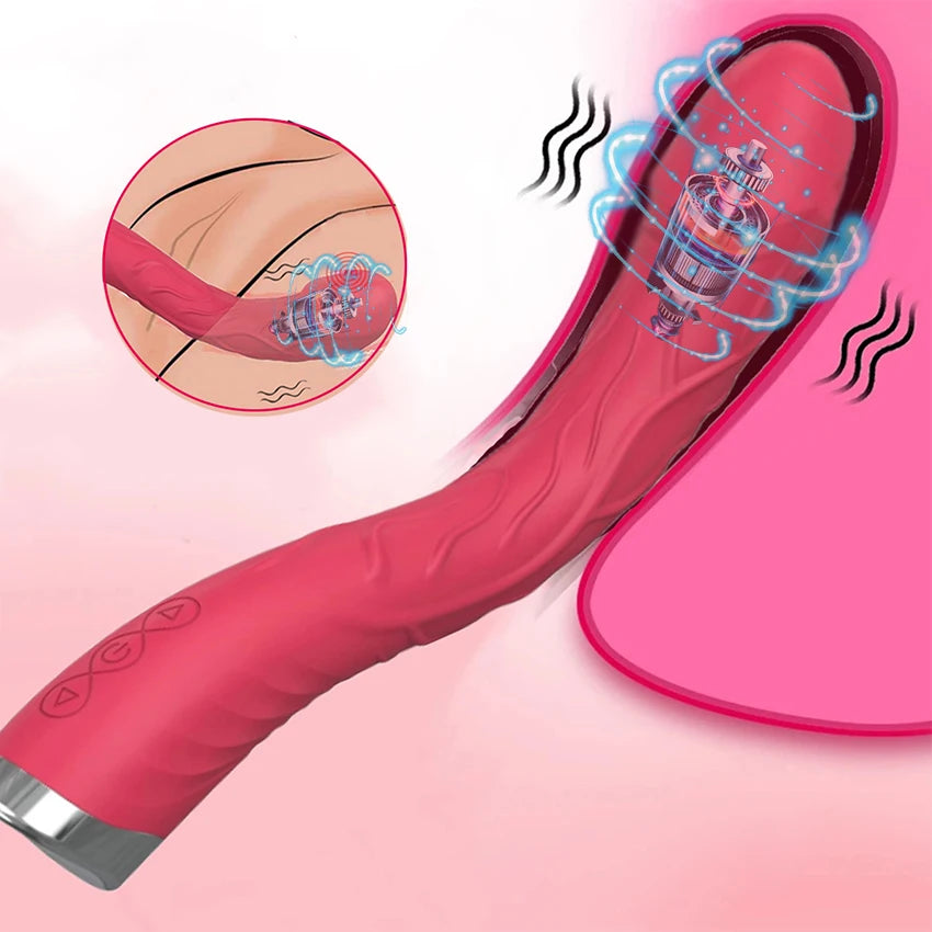 Long Vibrator Dildo Sex Toys For Women Powerful Vibro Magic Wand Clitoris And G Spot Stimulator Female Masturbation Adult Goods