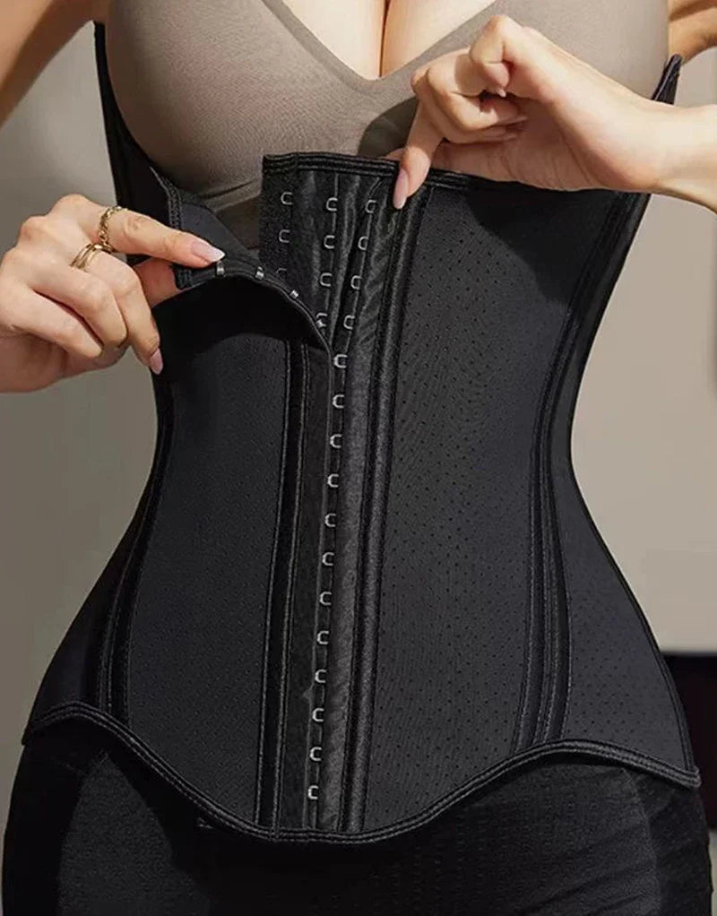 Slimming Sheath Latex Rubber Waist Trainer Cincher Corset Shapewear Belly Body Shaper Modeling Strap Fajas Colombian Girdle Belt