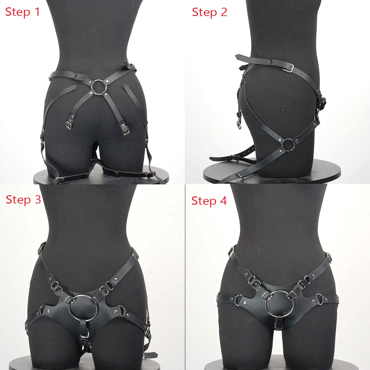Women Sexy PU Leather strapon harness, Punk harness belt Strap on, Accessories For Party Dating.