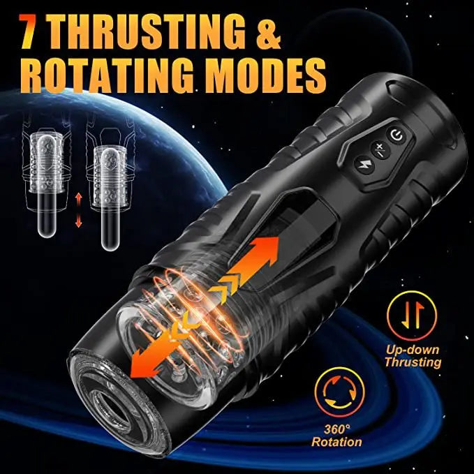 Automatic Telescoping Male Masturbator Cup Penis Pump Pocket Pussy with 9 in 1 Suction Vibrating Modes App Controll Sex Toy