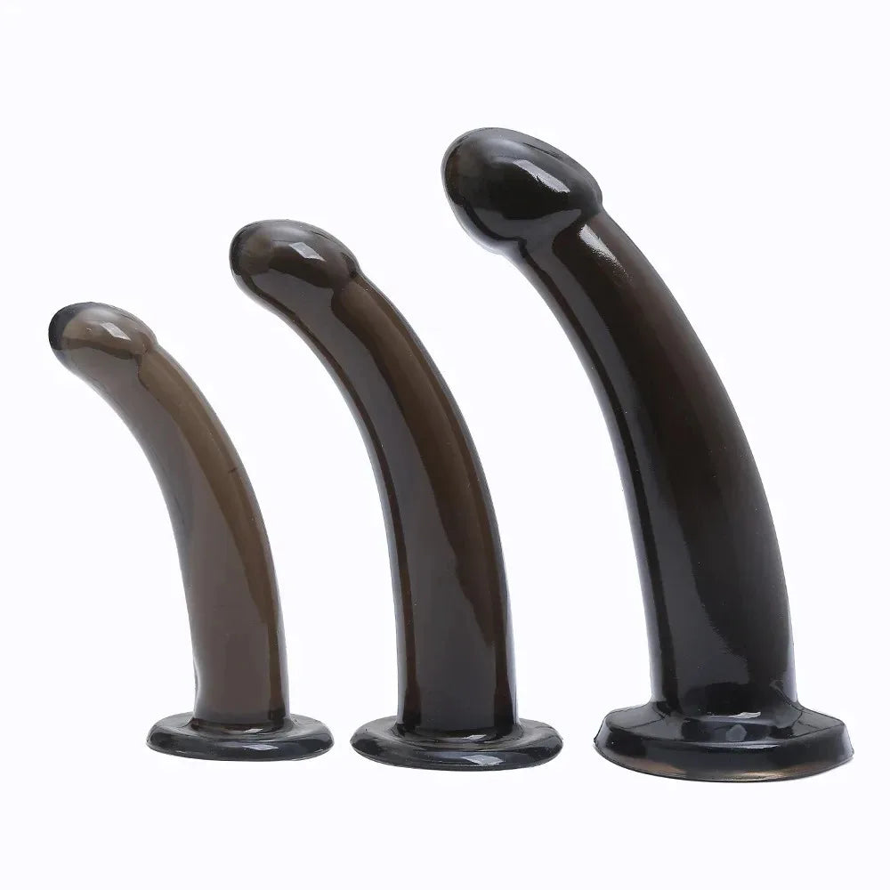 Anal Butt Plug Kit for Men & Women, Prostate Stimulator, Realistic Dildo with Suction Cup, Gay/Lesbian Sex Toys