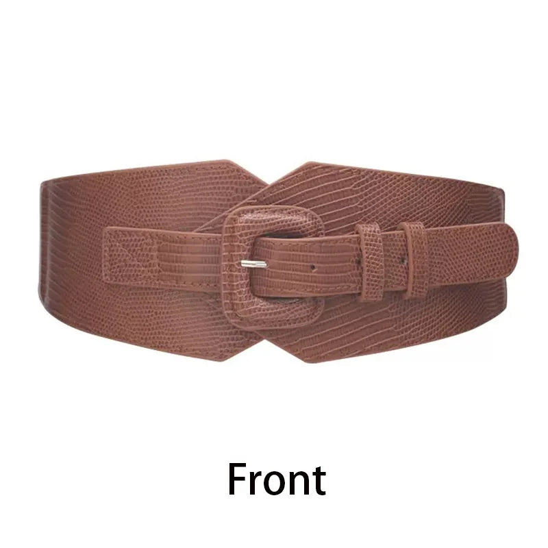 Plus Size Corset Belt Female Designer Belts For Women Dresses Wide Stretch Cummerbunds Elastic Ceinture Femmel Big Waistband