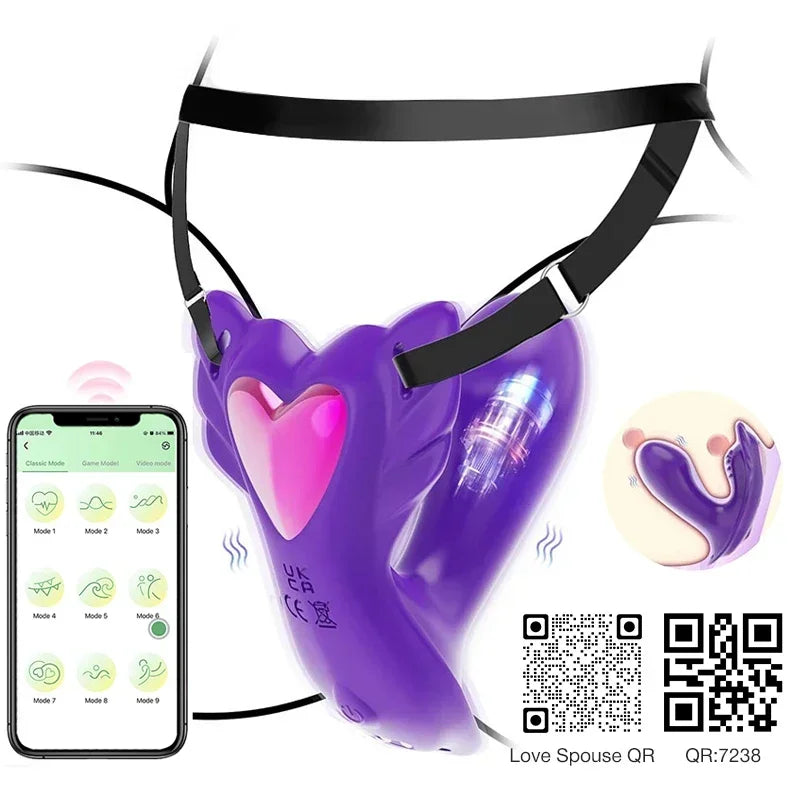 APP Control Panty Wearable Vibrator for Women Insert Dildo Clit Stimulation G Spot Massager Adult Sex Toys Sexual Pleasure Tools