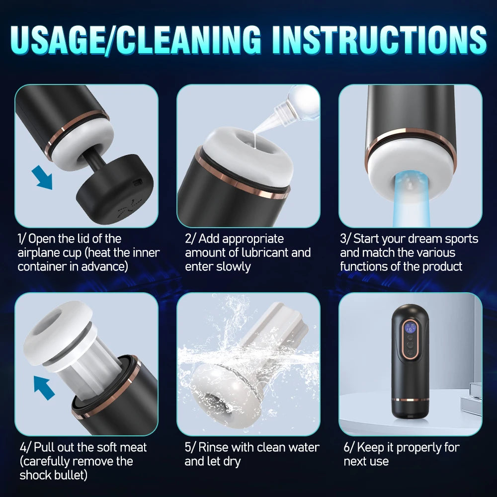 Automatic Thrusting Male Vibrators Sucking Vibrating Modes Pussy Pocket Sex Toys for Men Electric Penis Pump Masturbator Machine