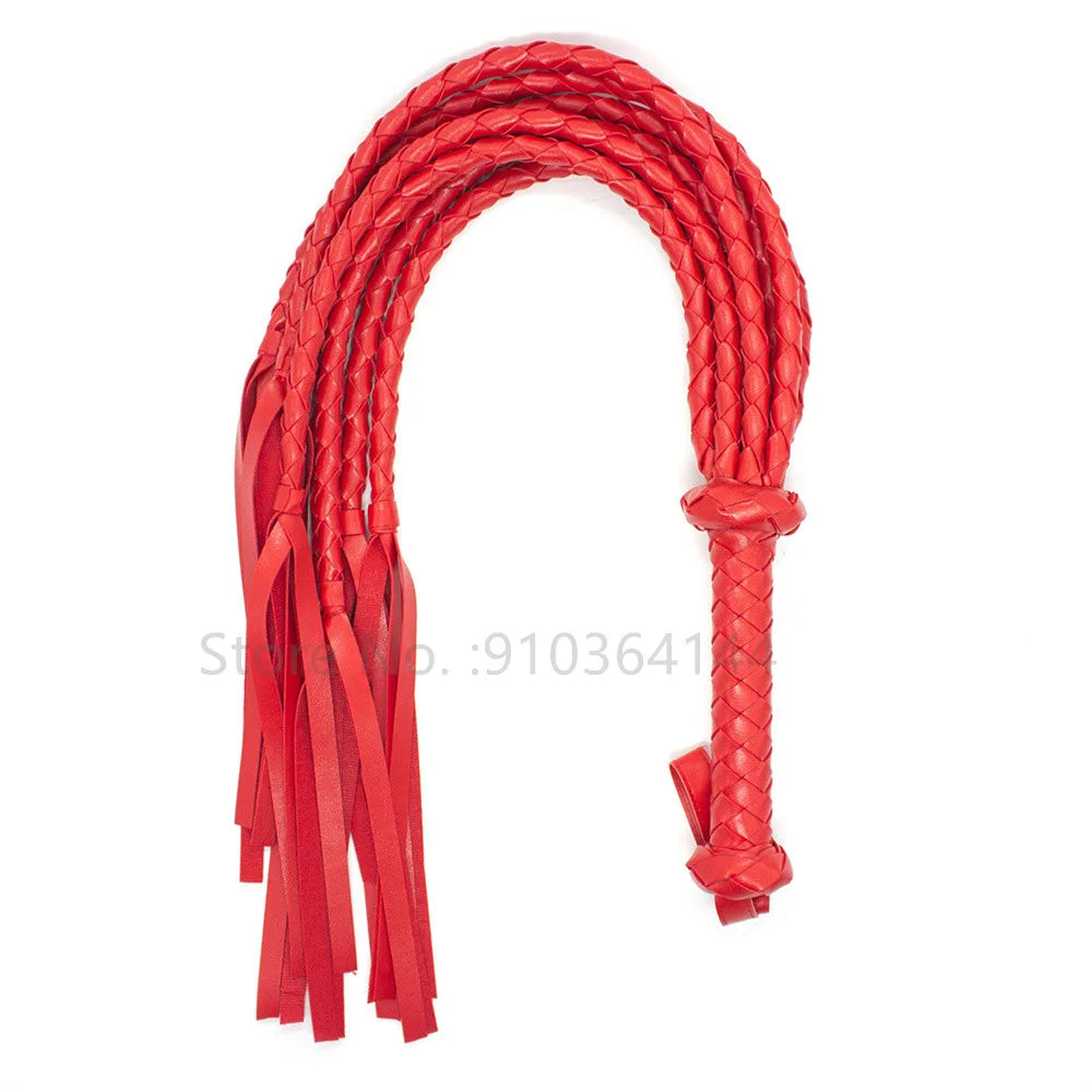 78CM Leather Sex Spanking Whip Bdsm Bondage Gay Fetish Horse Tassel Tails Lash Adult Flogger Flirt Erotic Toys for Couples Women