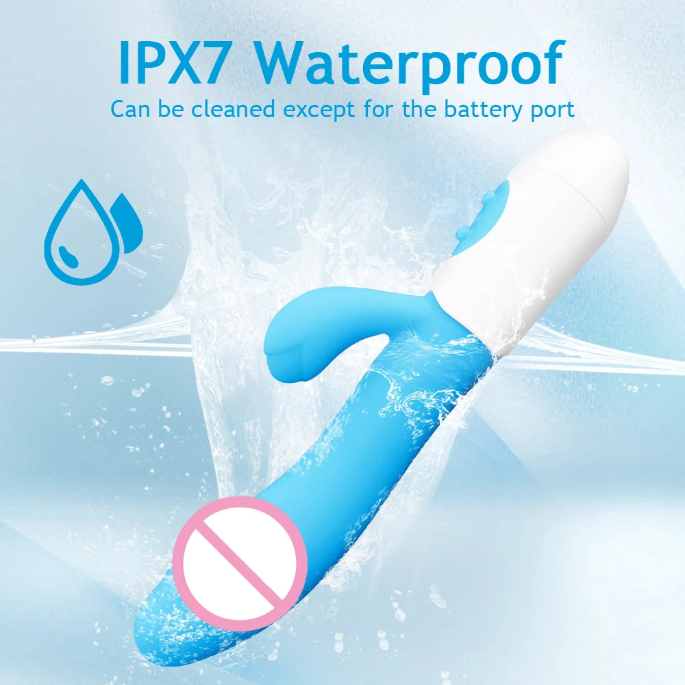 Vibrator Dildo for Women G Spot Vibrator Clitoral Stimulator Vibrating Wand 10 Mode Rabbit Vibrators Adult Sex Toy for Men Women