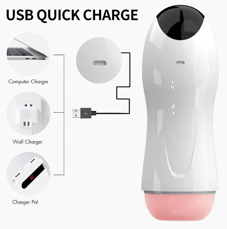 Automatic Male Masturbator Cup Sucking Vibration 18+ Blowjob Real Vagina Pocket Pussy Penis Oral Sex Machine Toys For Man Adults