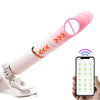 Automatic Telescopic Thrusting Realistic Dildo Vibrator for Women Sex Machine G Spot Clitoral Anal Stimulation Sex Toys Adult 18