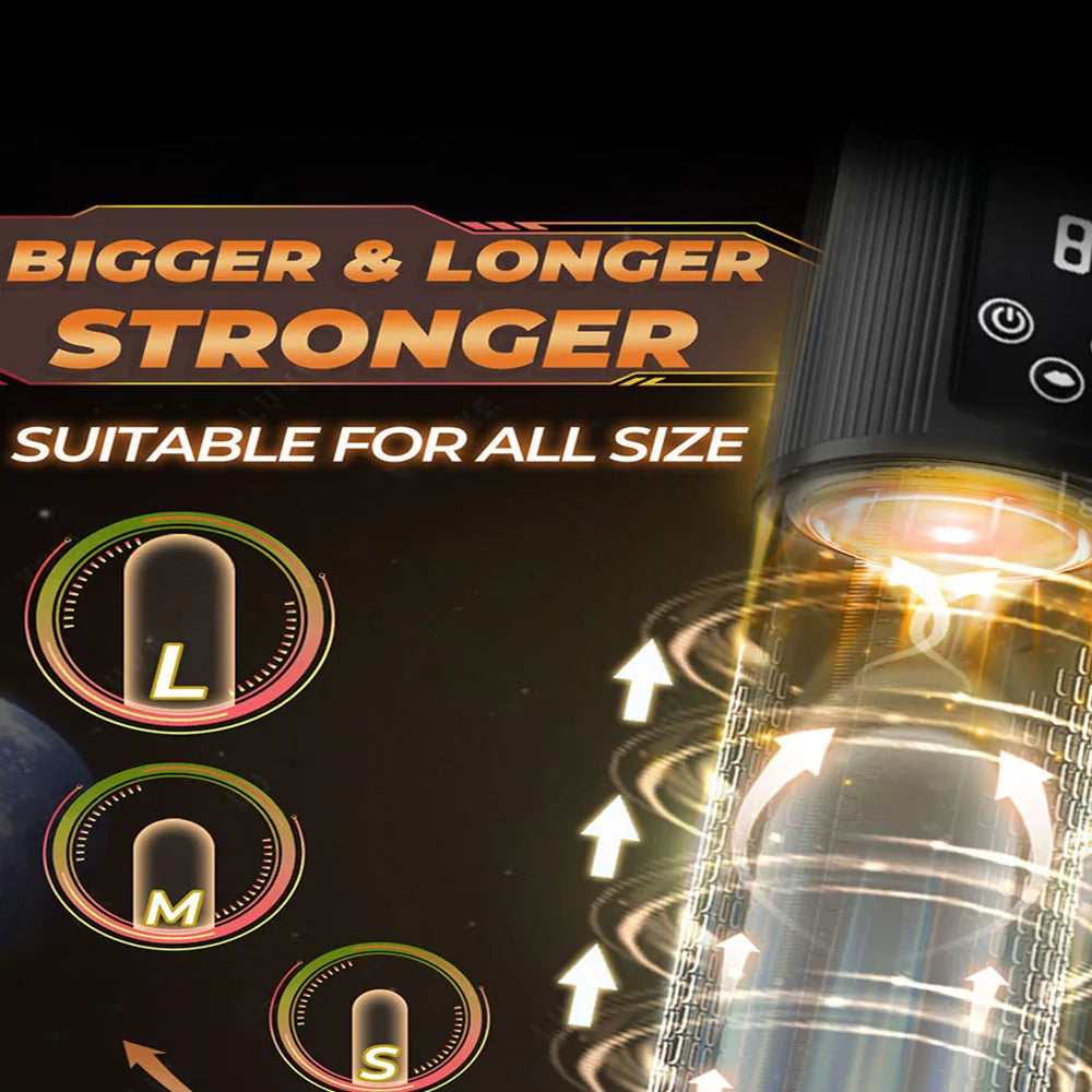 Electric Penis Pump Adult Male Sex Toys Dick Enlarger With 9 Suction Intensities Male Masturbators With Penis Enlargement Tool