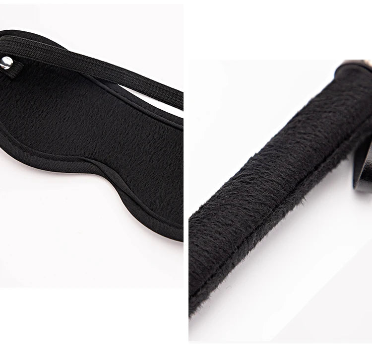 4Pcs Bondage Set BDSM Kits Eye Mask Whip Spanking Paddle Feather Stick Sex Adult Games Erotic Sex Toys For Women Couples