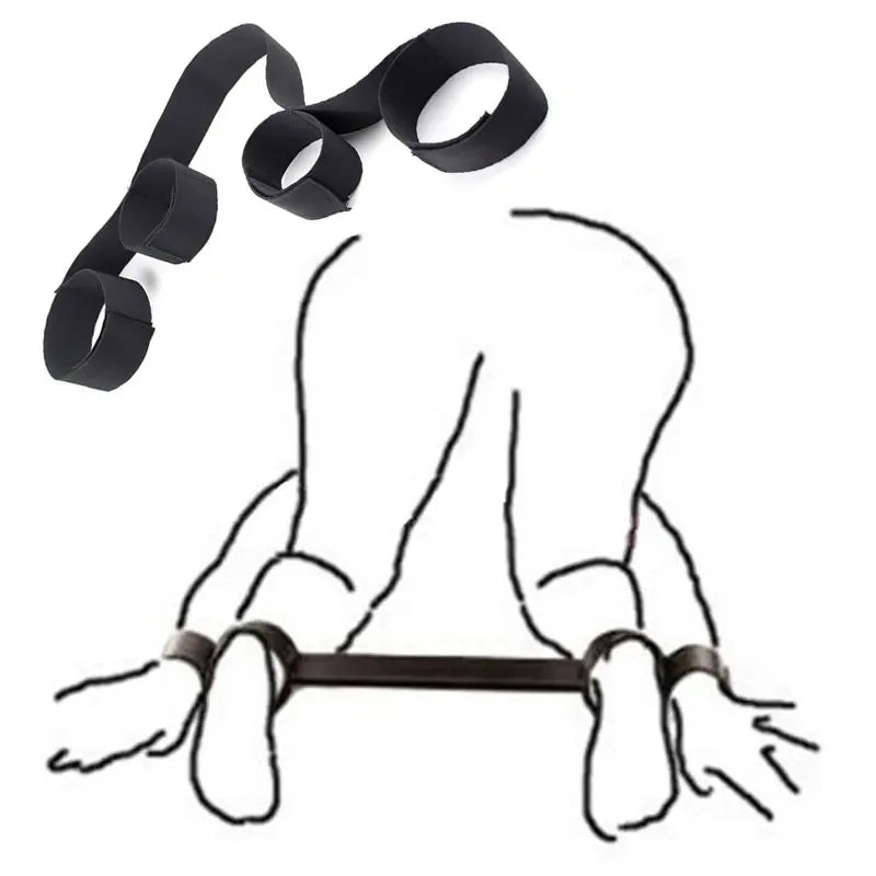 BDSM Couple Nylon Sex Toys Bondage Gear Restraints Women Collar Fetish Sex Products Adult Games Slave Neck Handcuffs Sexshop