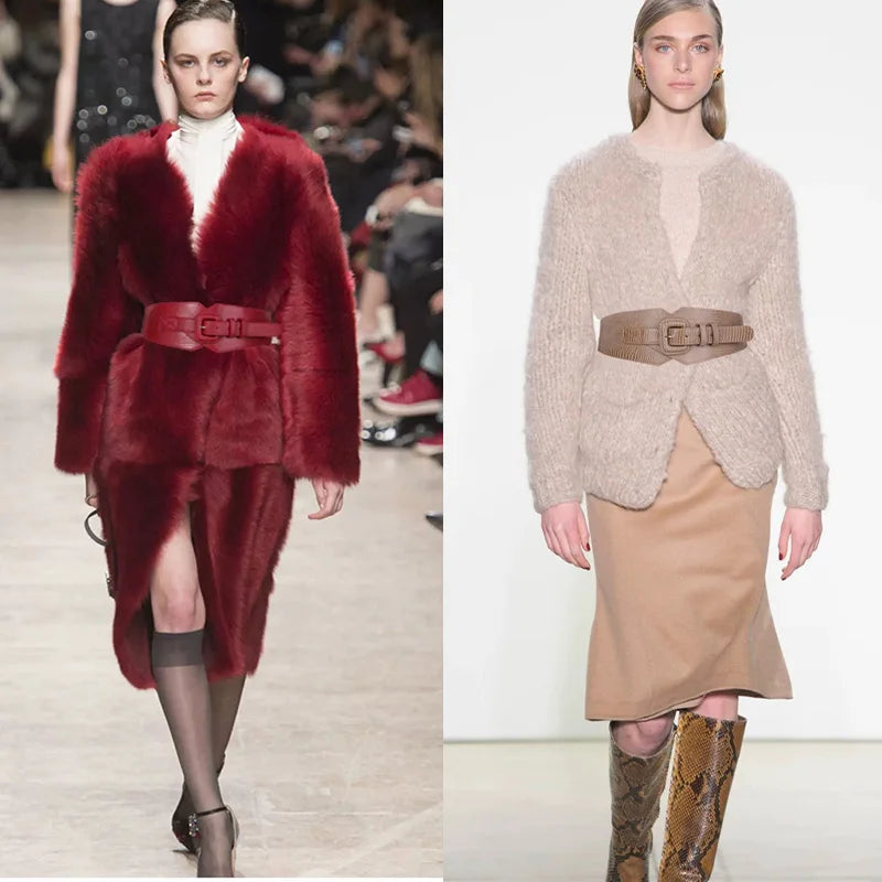 Plus Size Corset Belt Female Designer Belts For Women Dresses Wide Stretch Cummerbunds Elastic Ceinture Femmel Big Waistband