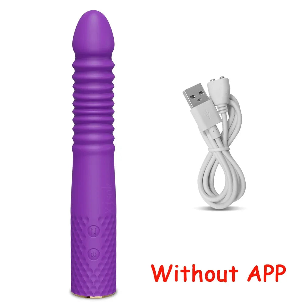 Sex Machine Telescopic Dildo Vibrator Automatic Up Down Massager G Spot Thrusting Retractable Vaginal Toy Female Masturbation