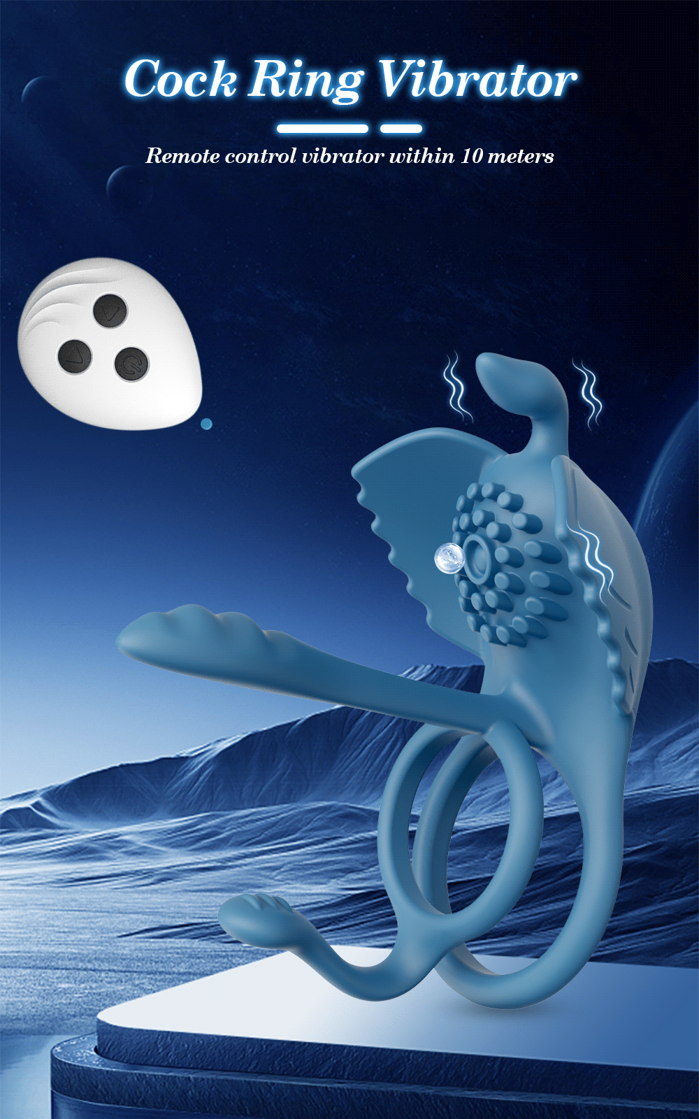 Penis Ring Men Couple Cock Ring Vibrator Ejaculation Delay Vibrating cock Ring Prostate Semen Lock Ring Sex Adult Erotic Toy