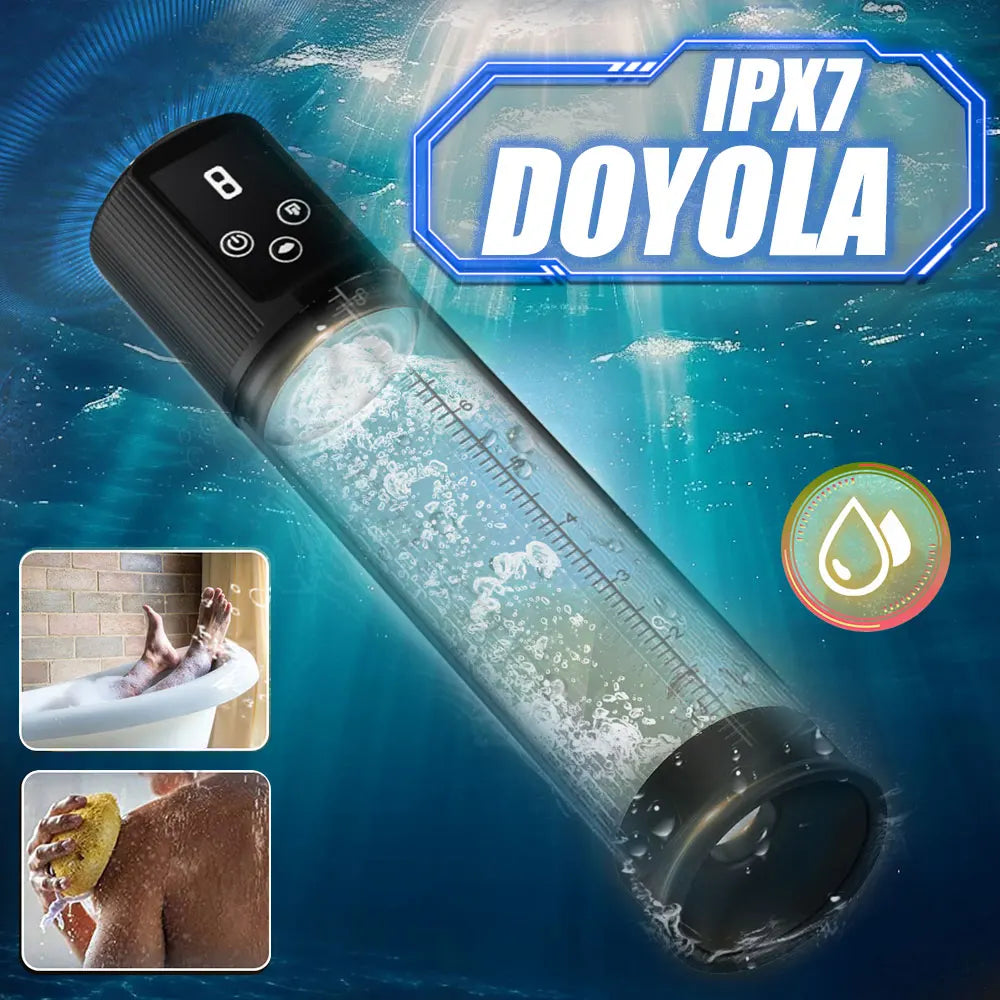 Electric Penis Pump Penis Enlarger Vacuum Pump Sex Toys IPX7 Waterproof  Penile Bigger Trainer Masturbator Penis Enlargement