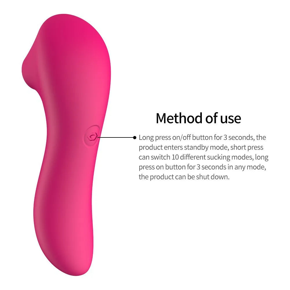 Powerful Sucker Clitoris Sucking Vibrator Female Clit Nipple Oral Vacuum Stimulator Massager Sex Toys Adults Goods for Women