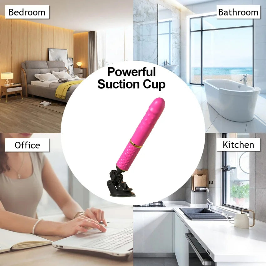 Masturbation Sex Machine for women Automatic App Retractable Vibrator Dildo G-Spot Vaginal Clit Stimulation Massage Adult Produc