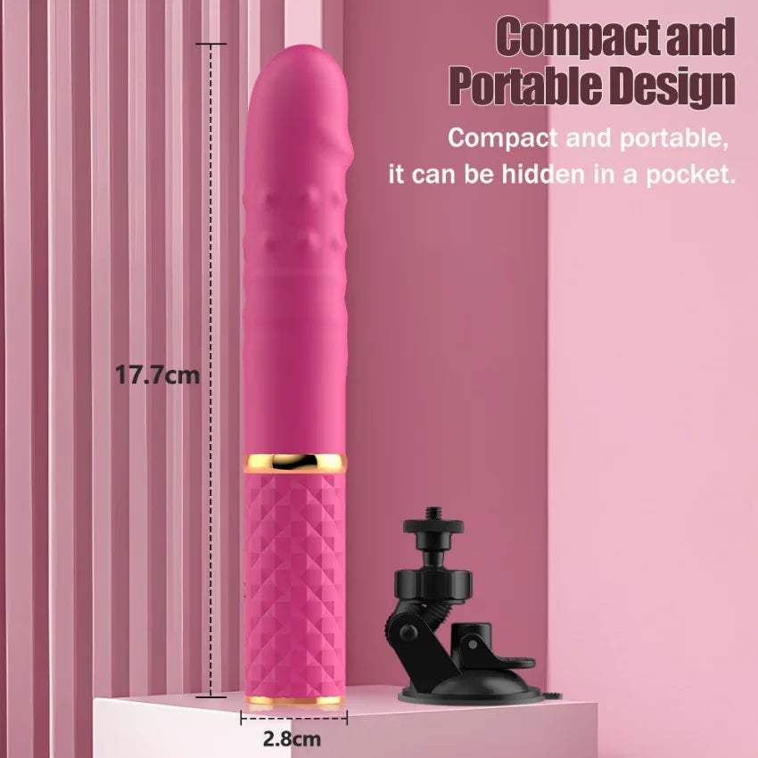 Masturbation Sex Machine for women Automatic App Retractable Vibrator Dildo G-Spot Vaginal Clit Stimulation Massage Adult Produc