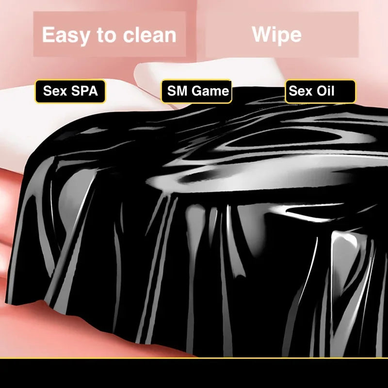 BDSM Lubricant Waterproof Adult Sex Bed Sheets Couple SM Slave Oil Massage Wax Resist Reusable Bed Cover Wetplay Sex Tool 2.1X2M
