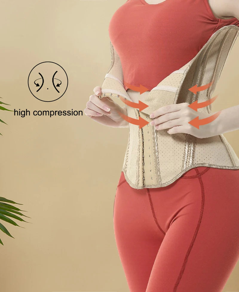 Slimming Sheath Latex Rubber Waist Trainer Cincher Corset Shapewear Belly Body Shaper Modeling Strap Fajas Colombian Girdle Belt