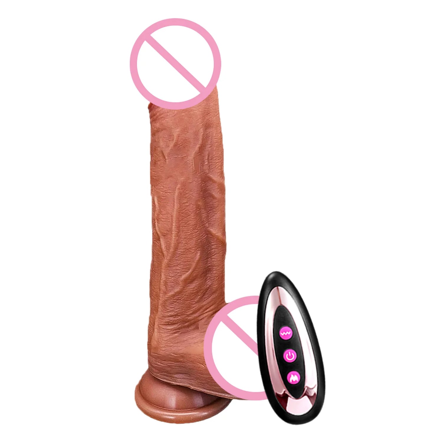 Realistic Dildo Vibrator Heating Big Dick Penis Penetration Anal Telescopic Vibrator Female Vagina Stimulator Sex Toys for Women