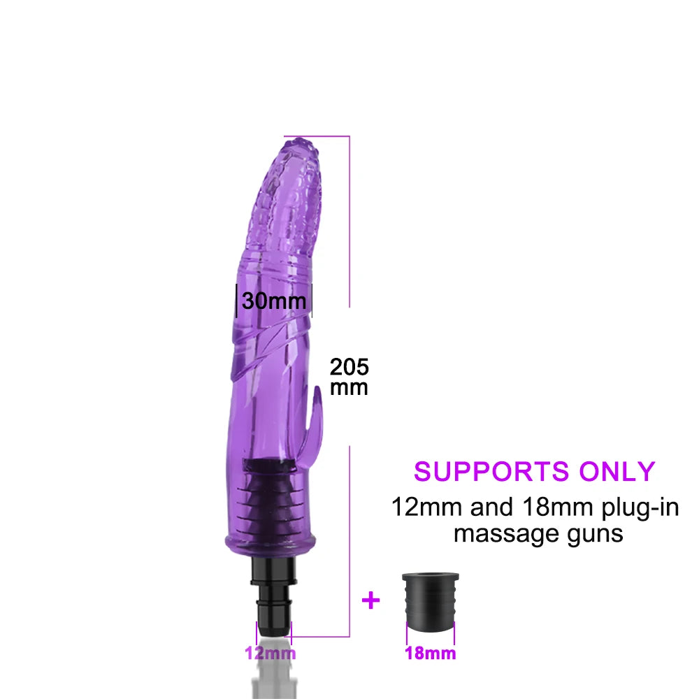 Massage gun Head Automatic Sex Machine Male Female Sex Toy Masturbator Enhance Pleasure Dildo Vibrator Adult Gift for Couples 18