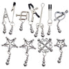 BDSM Bondage Nipple Clamp Sex Breast Clamp Clips Metal Nipple Shaking Clamps Breast Clip Sex Slaves Breast-Enhancing