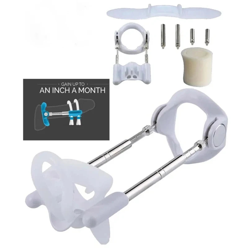 Penis Enlargement Stretch Clamp Extender - Stretching Exerciser & Growth Traction Device, Men’s Sex Toy Tool