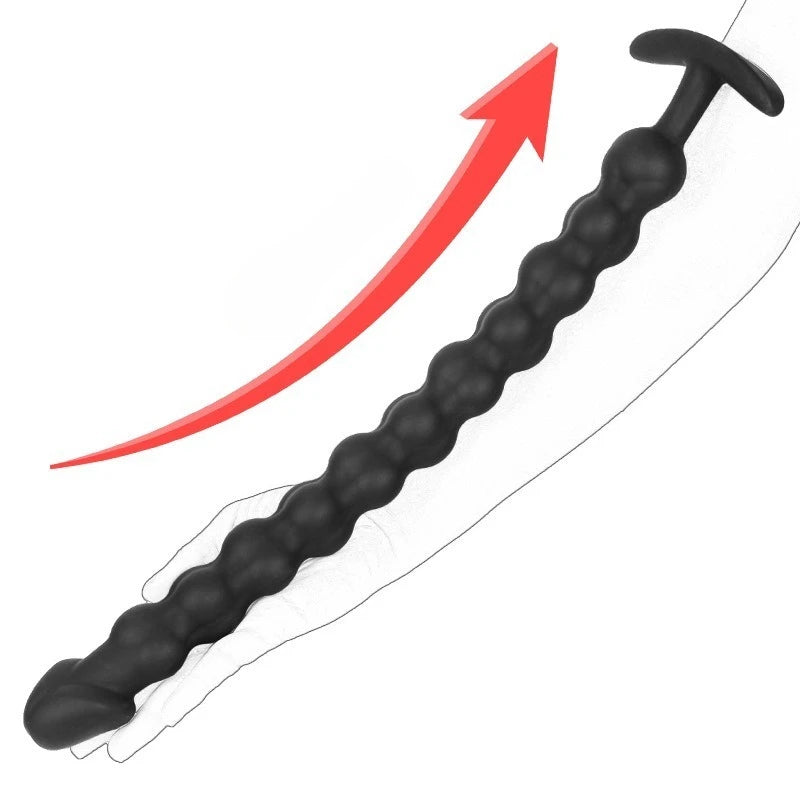 Anal Beads Long Size Anal Plug Male Female Anal Vibrator for SM Play Adult Sex Toy for Sexual Training Adult Anal Sex Toy