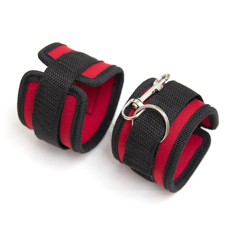 Bdsm Fetish Slave Sex Swing Couples Bed Wrist And Ankle Cuff Bondage Women Adjustable SM Handcuffs Adult Games Erotic Sex Toys