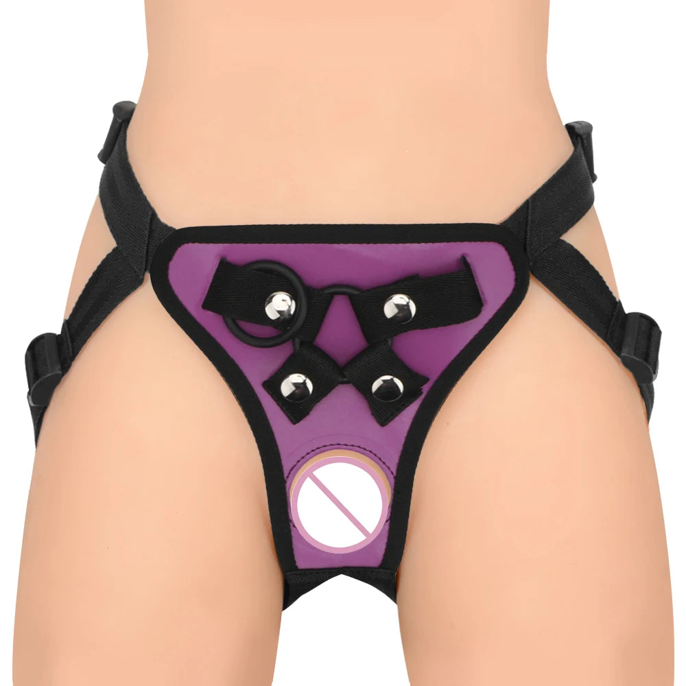 Wearable Penis Panties Erotic Costumes Adjustable Harness Belt With Rings Strapon Realistic Dildo Pants Strap On Dildos Pants