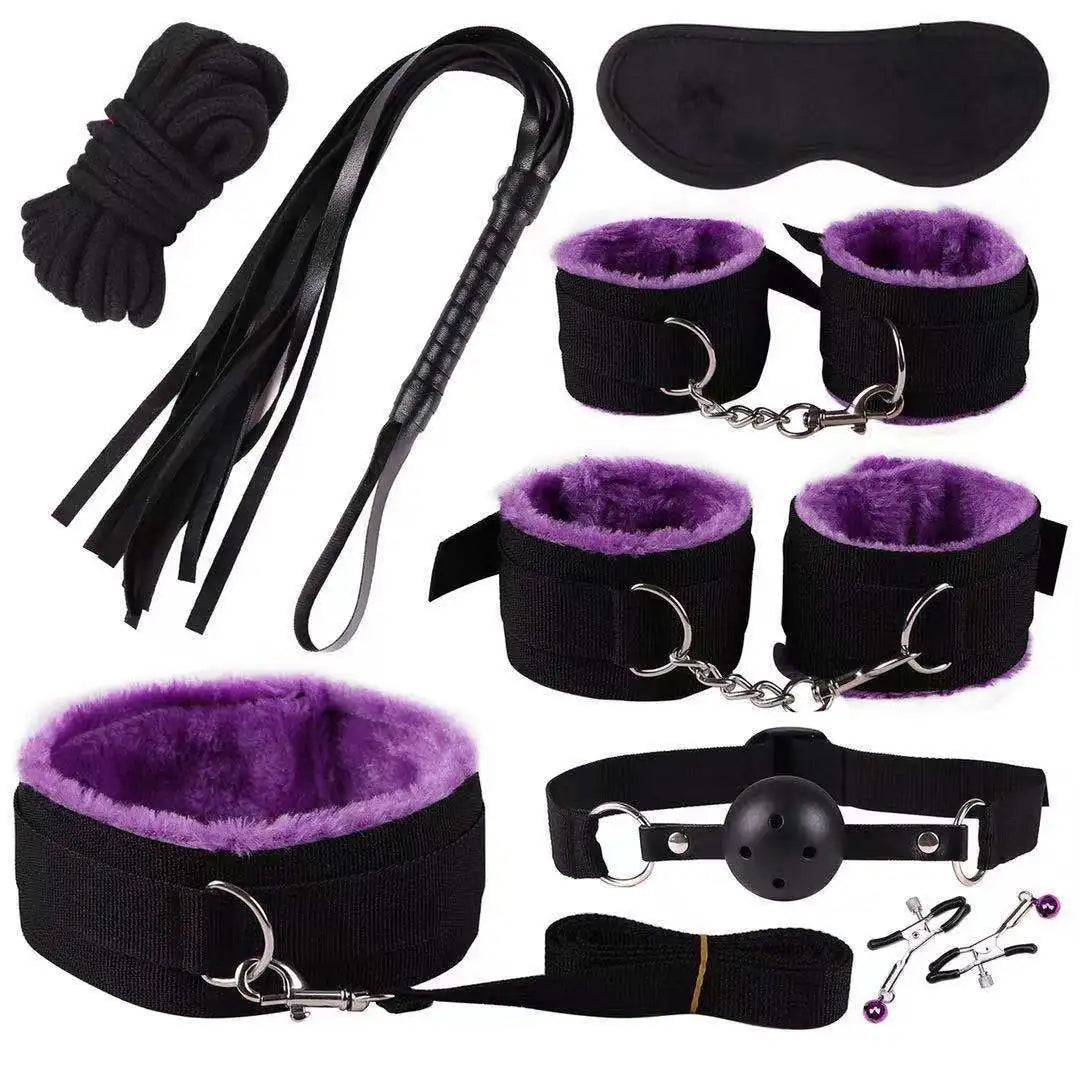 BDSM Sexual Couples Kit 1 Set 7Pcs Sex toys For Women Erotic Accessories Handcuffs Session Sex Game Adult Sexy Toys sexyshop 18+