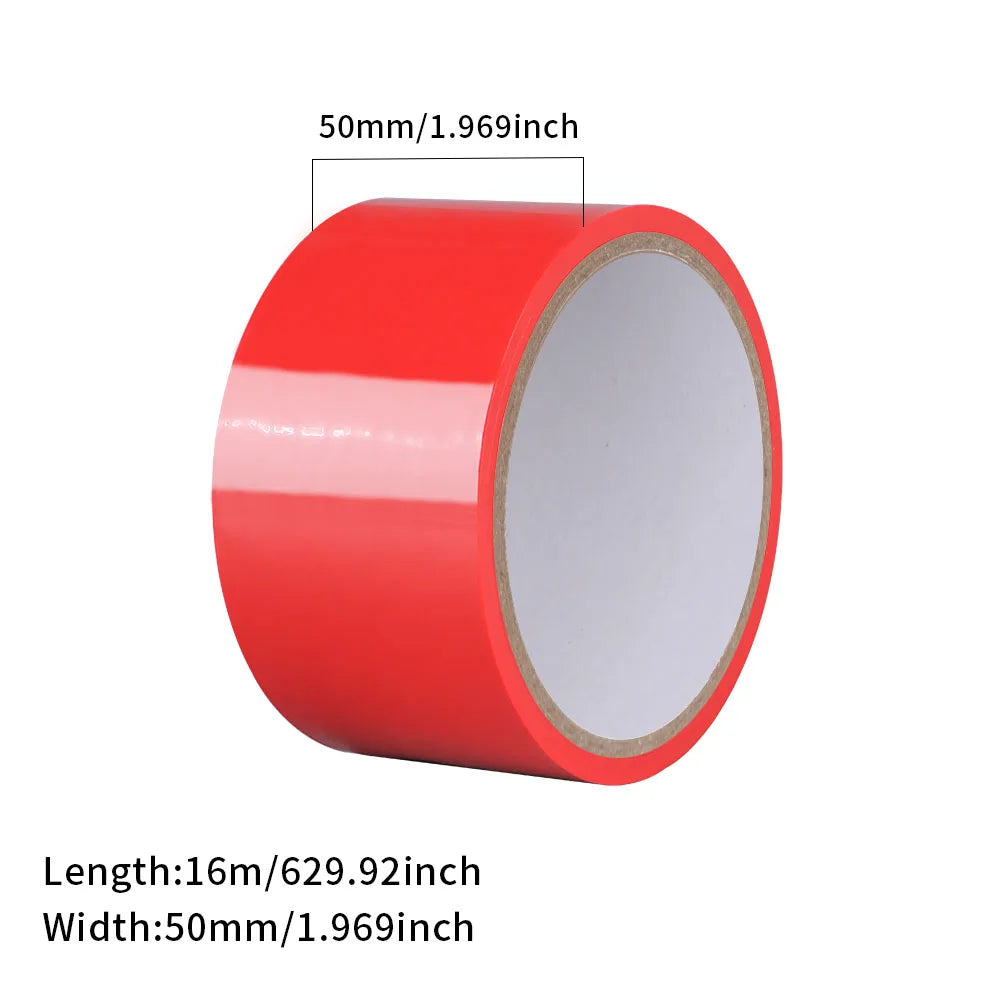 BDSM Bondage Tape PVC Inviscid Binding Tape Electrostatic Static Adsorption Duct Tape for BDSM & Adult Play Restraints