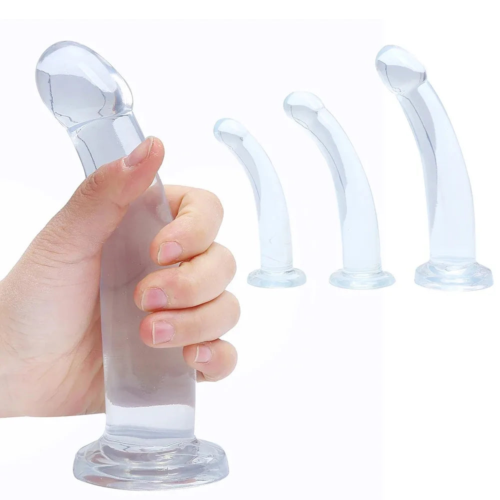 Anal Butt Plug Kit for Men & Women, Prostate Stimulator, Realistic Dildo with Suction Cup, Gay/Lesbian Sex Toys