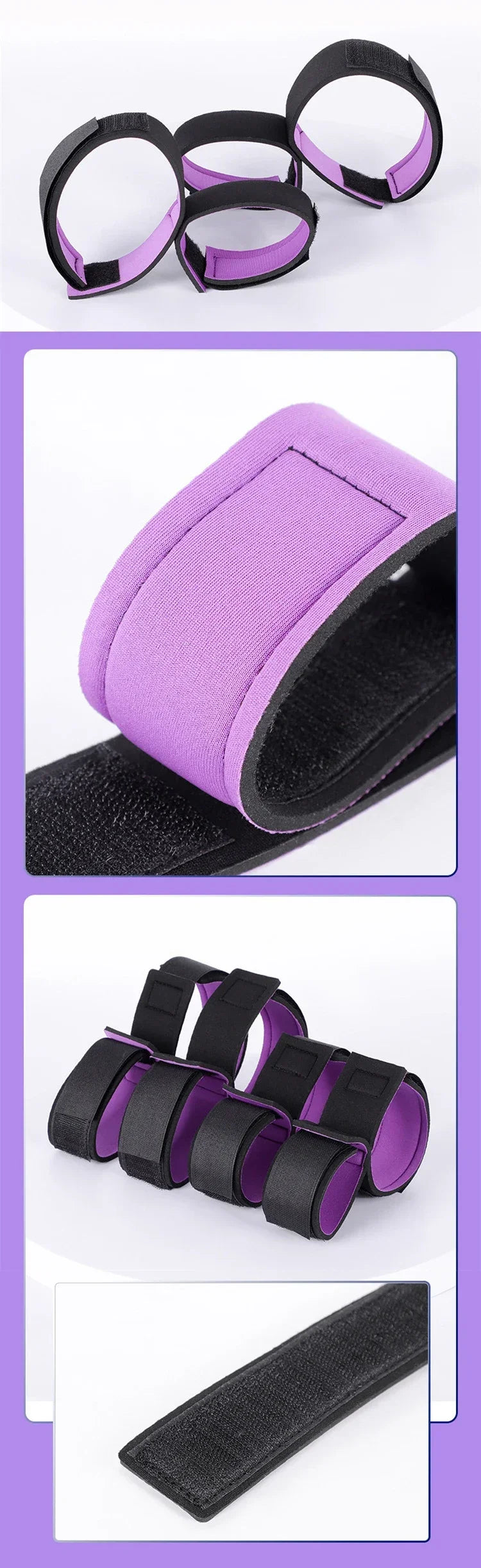 BDSM Bondage Set Adult Games Ankle Cuffs Sex Toys for Women Couples Slave in Bed SM Soft Strap Handcuffs Sex Shop