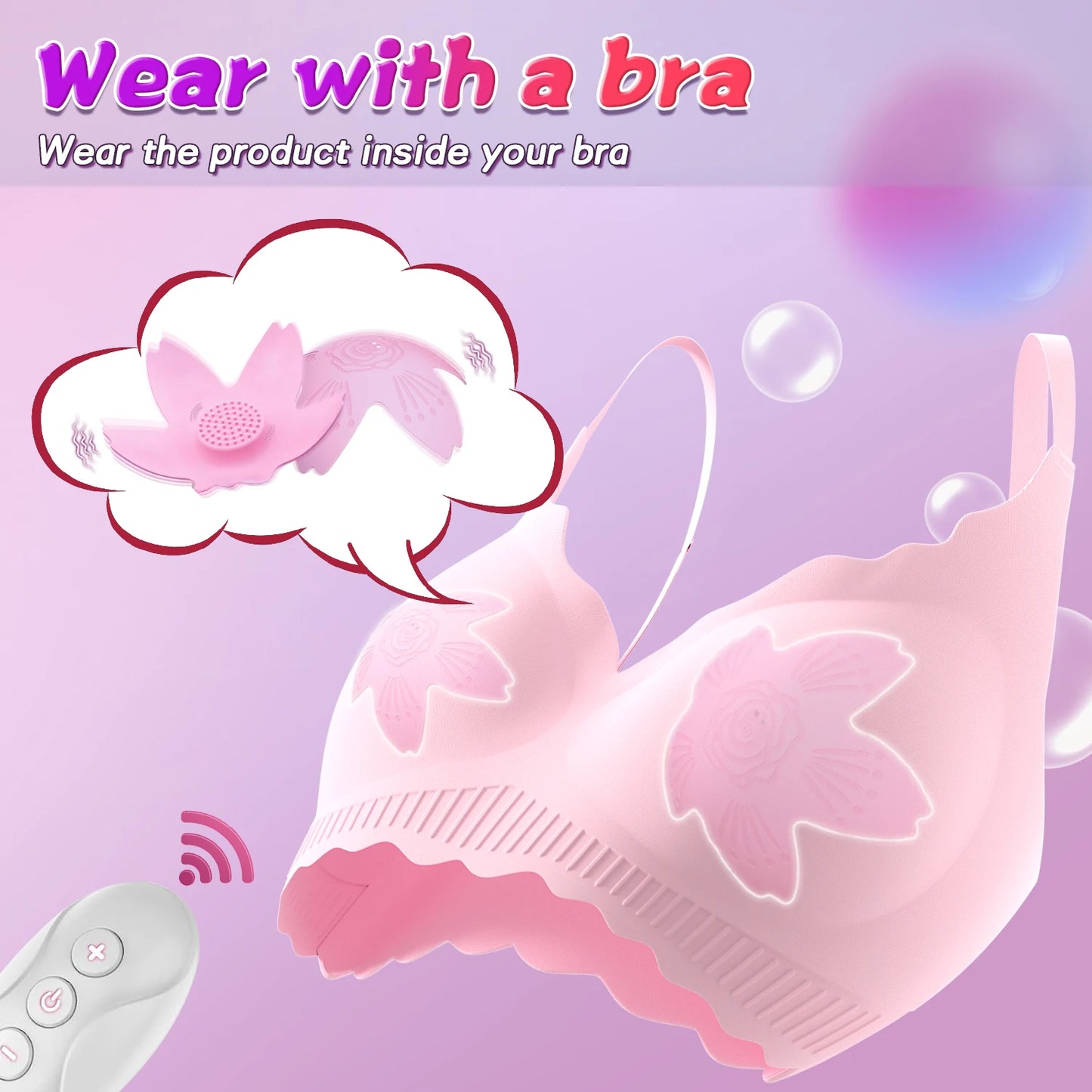 Remote Control Nipple Toys Vibrator Adult Sex Toys for Women Female Wearable Adjustable Nipple Massage Sex Toys Adult Products