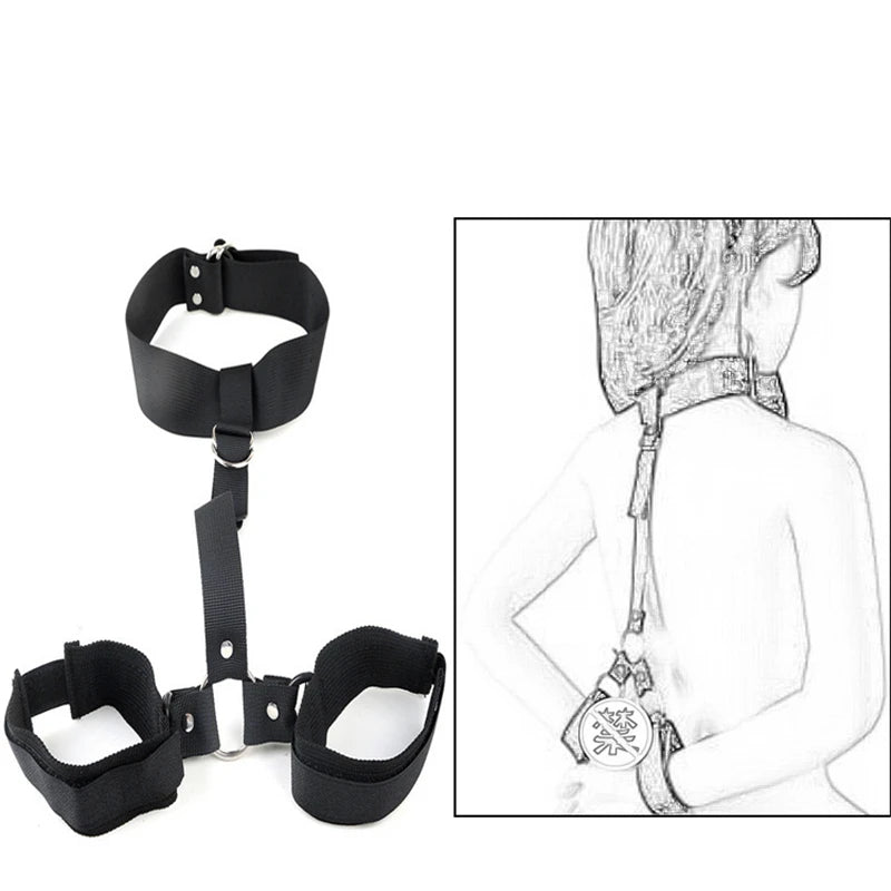 BDSM Bondage Slave Erotic Sexy Toys For Women Couples Leg Open Restraints Neck Handcuffs Ankle Cuff Straps Gags&muzzles Sex Shop