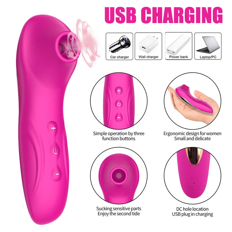 Powerful Sucker Sex Toys Clitoris Sucking Vibrator Female Clit Nipple Oral Vacuum Stimulator Massager Adults for Women Sex Shop