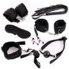 Exotic Bed Bondage Set BDSM Kits Exotic Sex Toys For Adults Games Leather Handcuffs Whip Gag Nipple Clamps Women Sex Products
