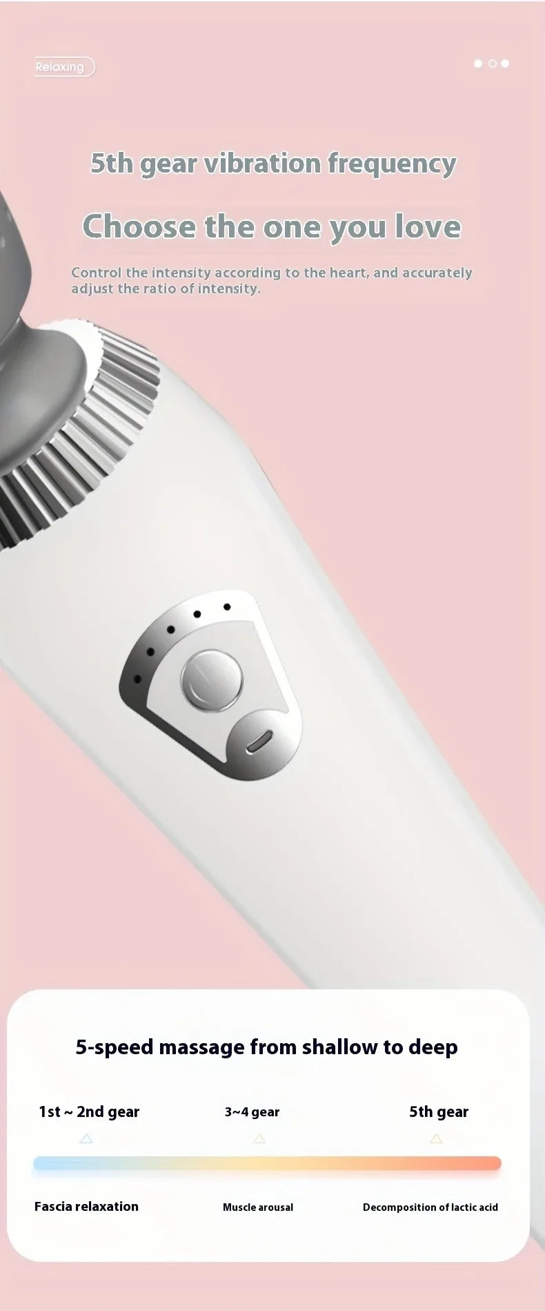 New Portable handheld massager USB rechargeable multifunctional full body massage gun relax neck back legs and waist masajeador