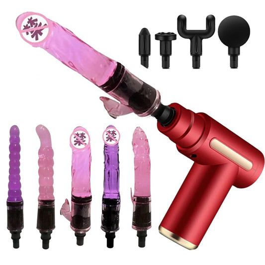 Portable Mini Pumping Gun Sex Machines Dildo For Woman Automatic Vibrator Female Masturbator Enhance Pleasure Sex Toys Adult